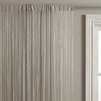 Modern Neutral Tassel String Net Curtain