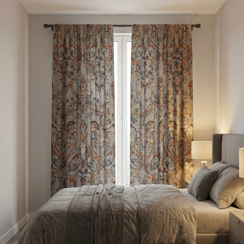 Beige Gobelin Curtains
