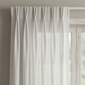 White and Grey Eyelet Embroidered Tulle Curtains