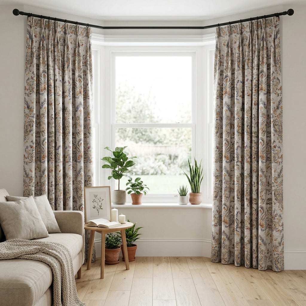 Light Gray Gobelin Curtains