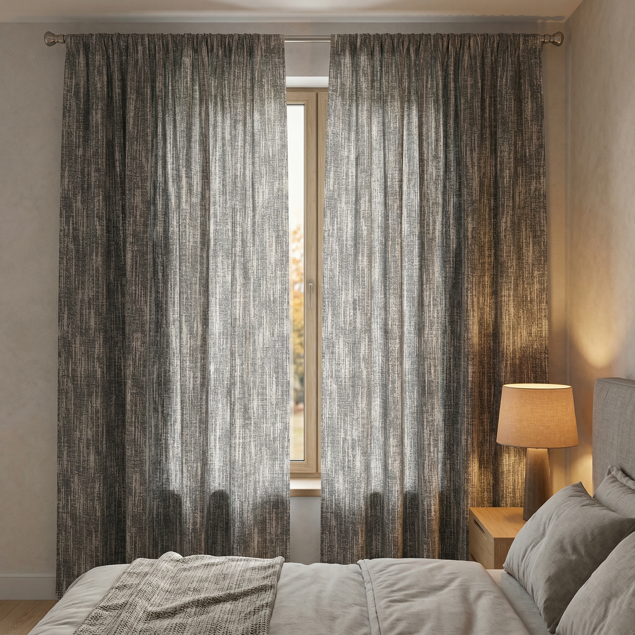 Textured Chenille Pattern Curtains