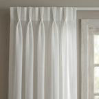 Silver Gold Sequin Border Sheer Curtains
