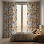 Tropical Palm Leaf Curtains