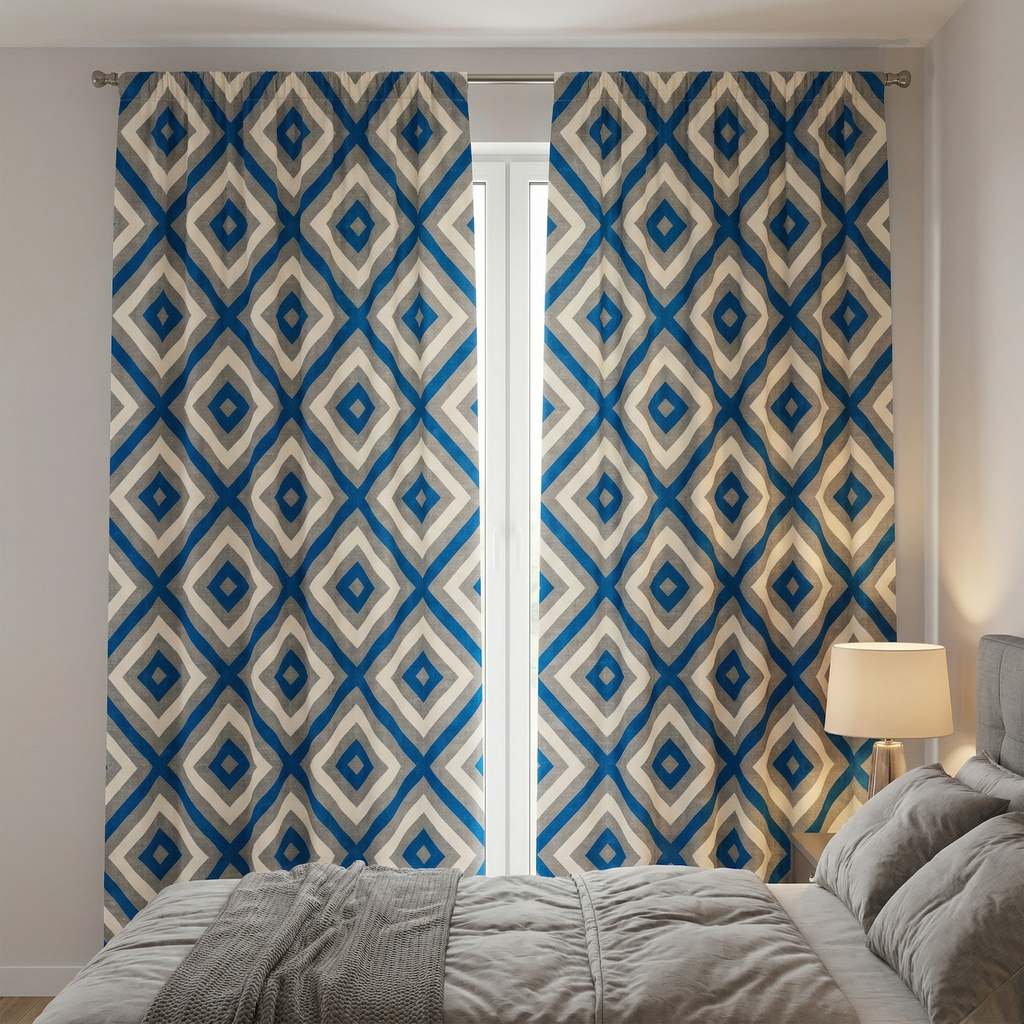 Geometric hexagon Curtains