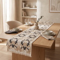 Black Arabesque Table Runner