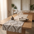 Beige Star Table Runner