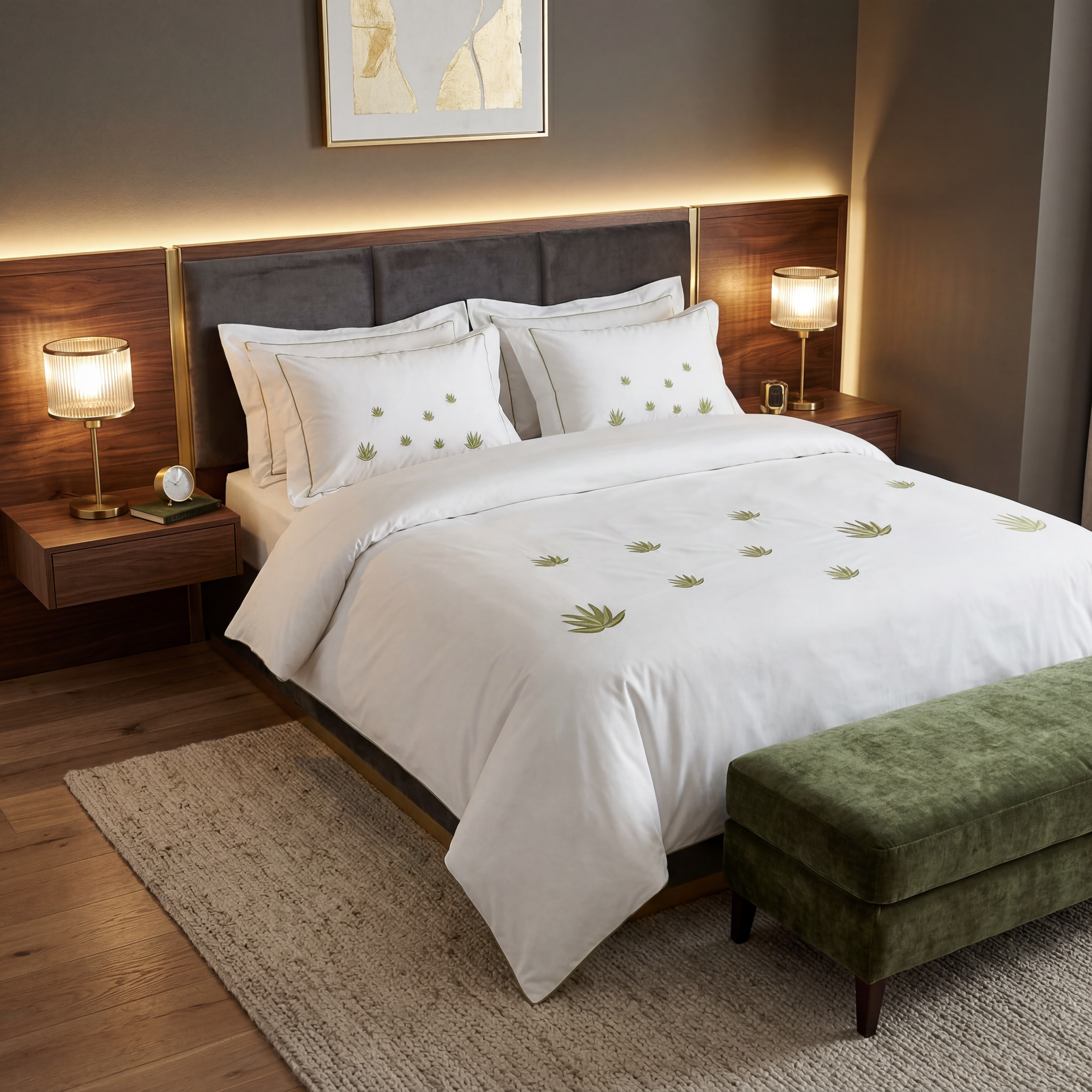 Lake Plant Egyptian Cotton Bed Sheet Set (Copy)