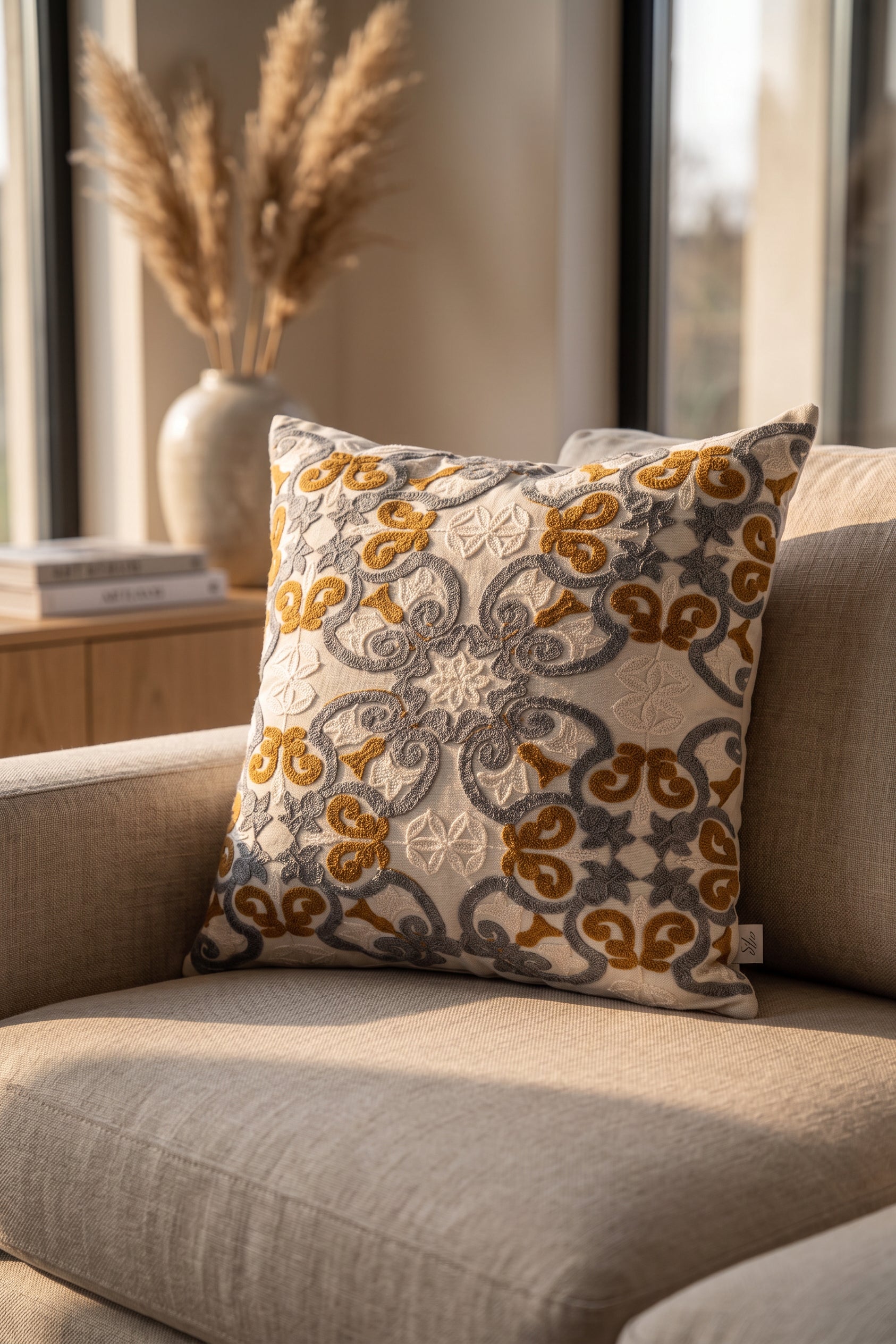 Flat White Cushion Cover
