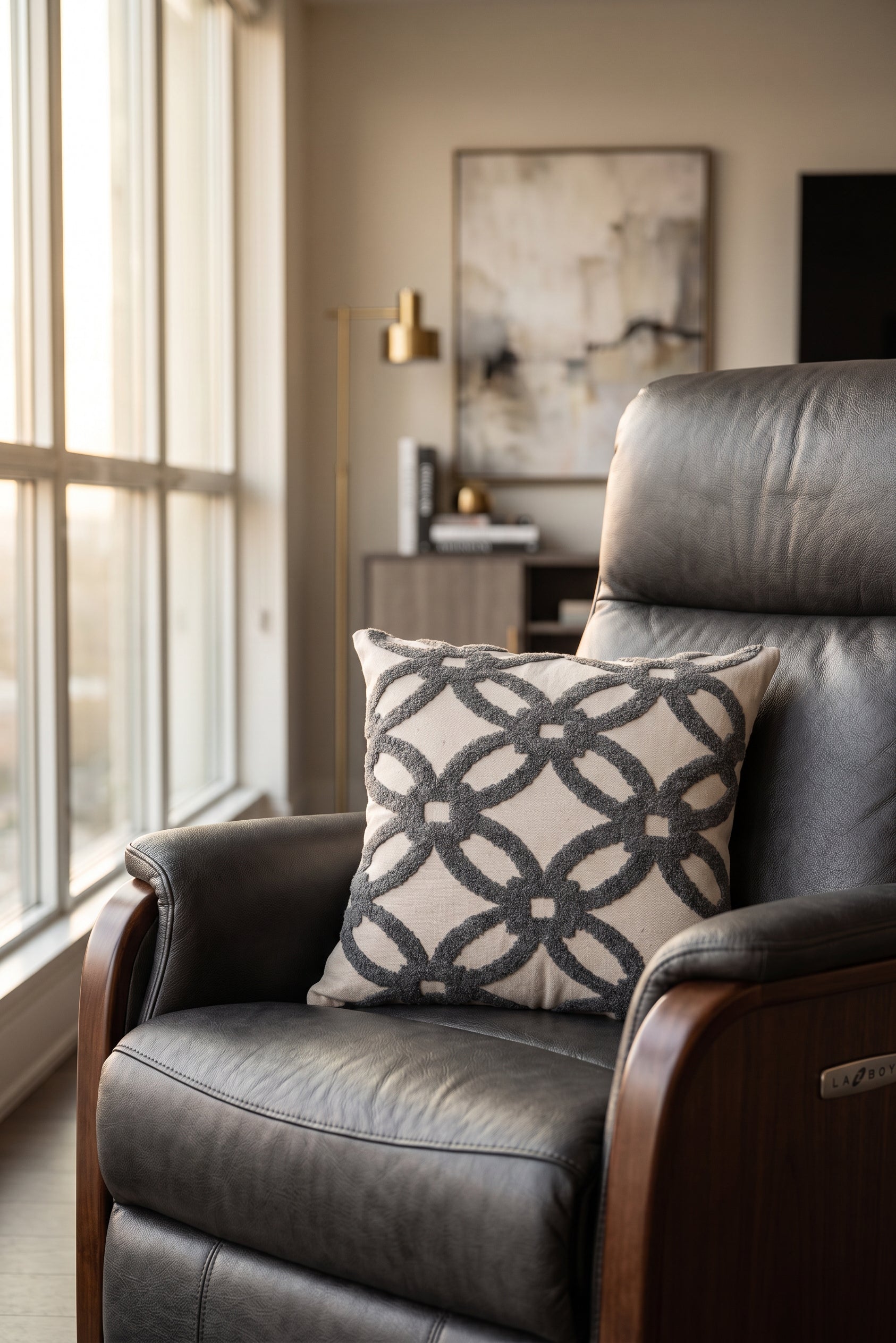 Gray Xo Cushion Cover