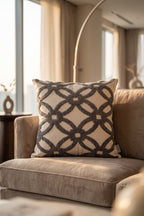 Gray Xo Cushion Cover