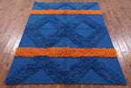 Blue Wool Kilim Rug