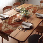 Vintage Turkish Style Brown Table Runner