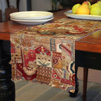 Vintage Patterned Fabric Table Runner