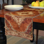 Vintage Turkish Style Brown Table Runner