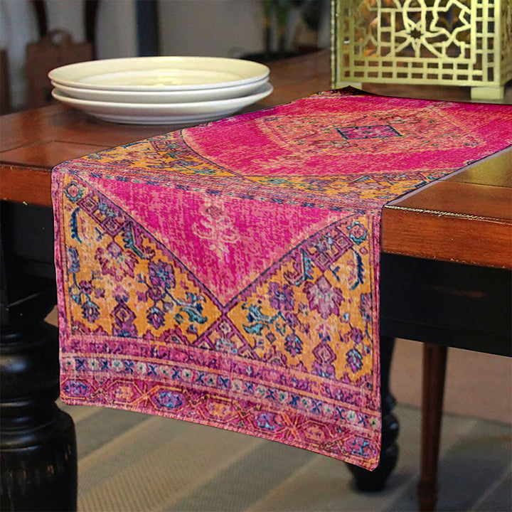 Pink Bohemian Table Runner