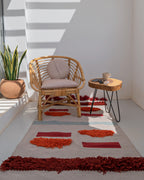 Holi Red Kilim Rug